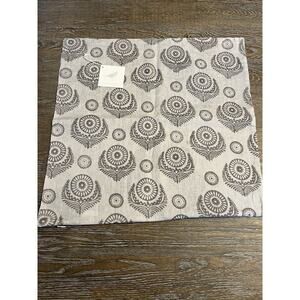 NWT Serena & Lily Pillow Cover (20” SQ) Gray 100% Linen